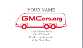 GMCers Business Card Image