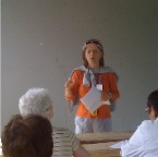 Teri Gregg Leads Geocaching.JPG
